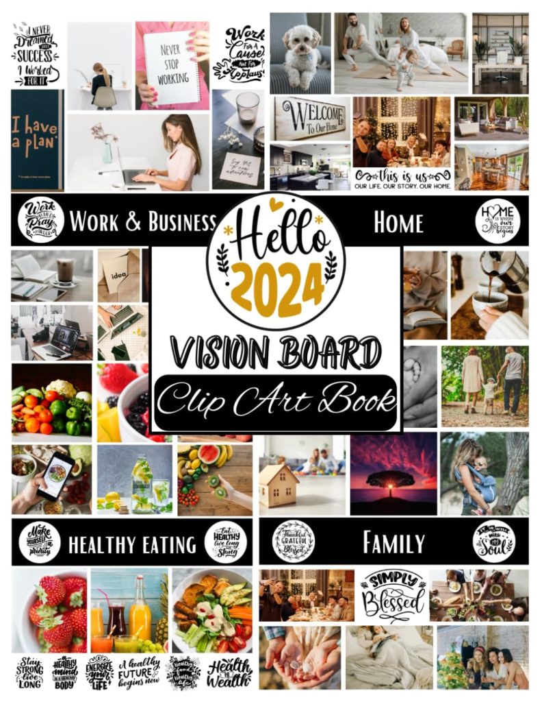 2024 Vision Board Clip Art Book Create Your Awesome 2024 With Vision   2024 Vision Board Clip Art Book Create Your Awesome 2024 With Vision Board 792x1024 