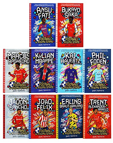 Football Rising Stars 10 Book Box Set (Marcus Rashford, Jadon Sancho ...