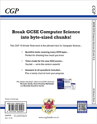 GCSE Computer Science OCR 10-Minute Tests (includes Answers): For The ...