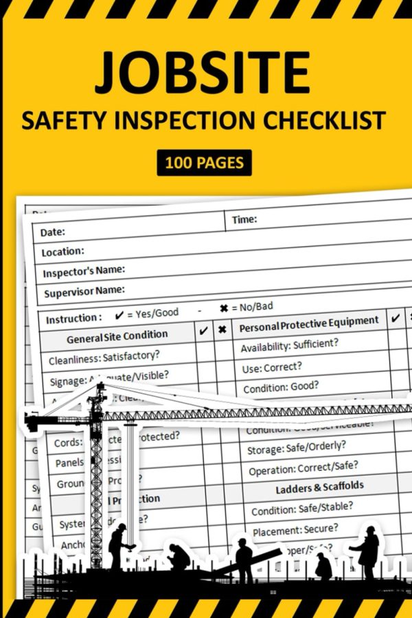 Jobsite Safety Inspection Checklist: Daily Worksite Safety Inspection ...