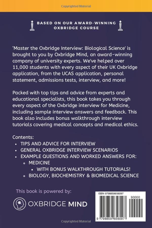 Master The Oxbridge Interview Medicine The Ultimate Oxbridge Medical Interview Guide 